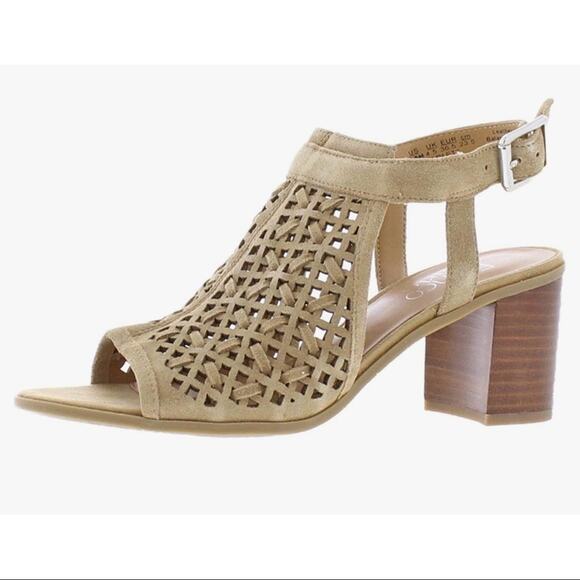 NEW Franco Sarto Suede Block Heels - Picture 2 of 9